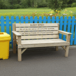 Large buddy bench for primary schools