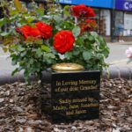Black-granite-memorial-vase