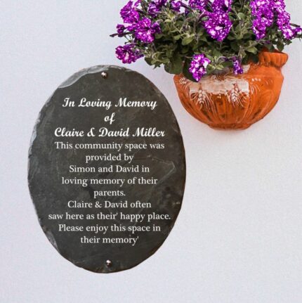 Large-oval-slate-memorial-commemorative-plaque-snobs-signs