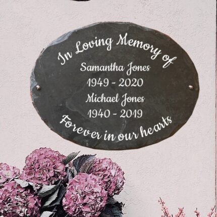Large-oval-slate-memorial-sign-snobs-signs