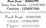 Slate Font Choices