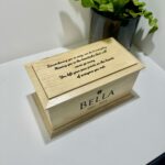 Pet urn cremation box with engraved personalised message to help you remember and pay tribute to your beloved pet.