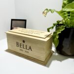 Bespoke Wooden Cremation Box for Large Dogs - we can engrave this pet urn with your pets name and dates for free.