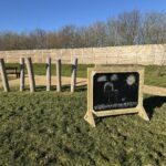 EYFS learning outdoor chalkboard for school playgrounds.